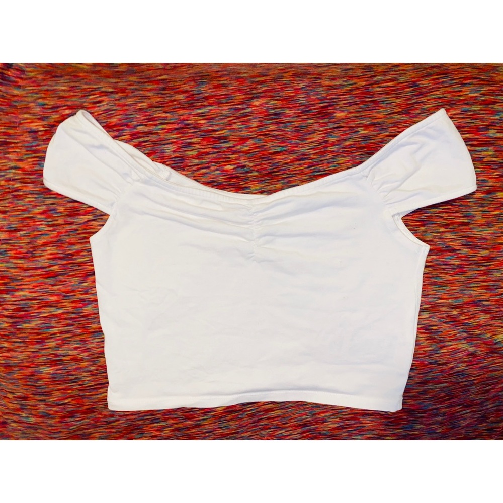 Off the shoulder crop top